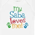thumbnail image 4 of Inktastic My Saba Loves Me Boys or Girls Baby Bodysuit, 4 of 5