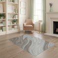 thumbnail image 2 of ODIKA 4'x6' Washable Area Rug Stain Resistant, Low Pile, Easy Care Swirl Vein Livingroom Playroom Brushstroke Abstract Minimalist Refined for Dorm Room, Small Living, 2 of 7