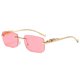 thumbnail image 1 of Gafas de sol cuadradas sin marco decorativas Cheetah, gafas de sol de metal, gafas, hechas de metal y PC, 1 of 5