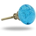 thumbnail image 2 of Set of Six glass jones turquoise cabinet Knobs, 2 of 2