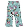 thumbnail image 4 of Disney Daisy Duck Minnie Mouse Fleece Pullover Sweatshirt and Ribbed Flare Leggings Outfit Set Toddler to Big Kid, 4 of 5