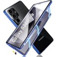 thumbnail image 1 of Funda magnética para Samsung S24 Ultra/S24 Plus/S24, parachoques de metal de vidrio templado de doble cara con Saf, 1 of 5