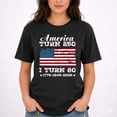 thumbnail image 2 of America Turns 250 I Turn 80 T-Shirt – Patriotic 80th Birthday Theme – Independence Day Gift, 2 of 6