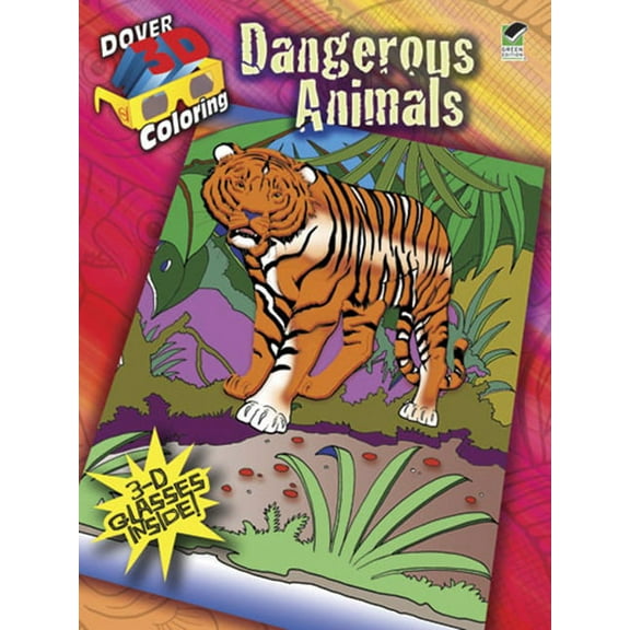 Dover Animal Coloring Books: 3-D Coloring Book--Dangerous Animals (Paperback)