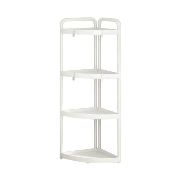 4 Tier Shower Caddy Organizer Shelf Corner, 36.2 X 16.9 X 12.2 Inches, Rustproof, Plastic Shower Rack Stands for Inside Bathroom, Bathtub, Shower pan, Bathroom Shelves Stand Rack