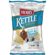 Herr's Kettle Cooked Boardwalk Salt & Vinegar Flavored Potato Chips, 7.5 oz.