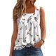 thumbnail image 3 of AIMITAG Camiseta sin mangas con cuello cuadrado y volantes para mujer, camiseta sin mangas a rayas, camisa informal holgada sin mangas de verano, 3 of 5