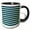 Black/White, variant on 3drose, Sailor Blue and Mint Horizontal Stripes, 11oz Two-tone Yellow Mug