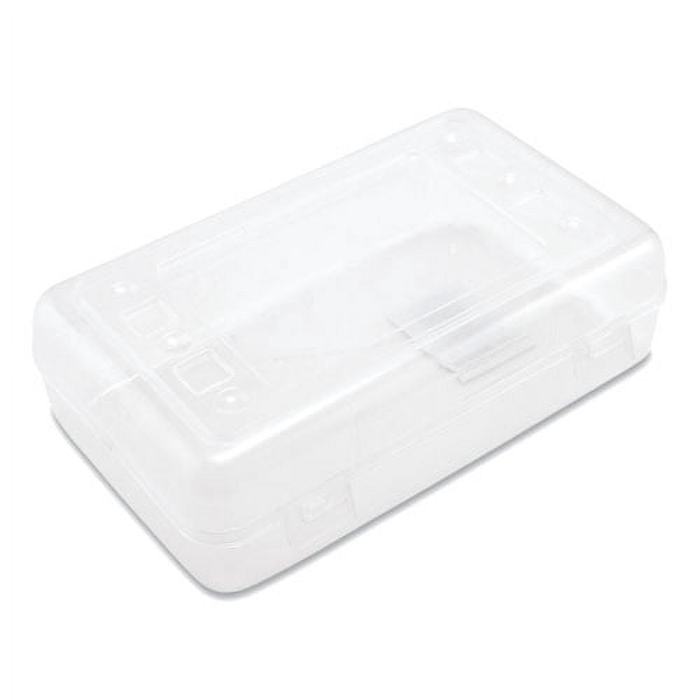 Gem Polypropylene Pencil Box With Lid, Clear, 8 1/2 X 5 1/4 X 2 1/2 | Bundle of 5 Each