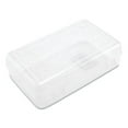 thumbnail image 4 of Gem Polypropylene Pencil Box With Lid, Clear, 8 1/2 X 5 1/4 X 2 1/2 | Bundle of 5 Each, 4 of 4
