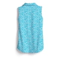 thumbnail image 2 of SCALES Jungle Sail Sleeveless Womens Polo White, Powder Blue, XLarge, 2 of 6