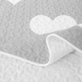 thumbnail image 5 of Erosebridal Minimalist Love Heart Quilt King for Girls, Cute Cartoon Style King Coverlet Set, 3 Pieces, 5 of 7
