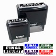 thumbnail image 1 of Final Request Bold Payment Self-Inking Rubber Stamp Ink Stamper for Business Office - Black Ink - Small 1-1/2 Inch, 1 of 7