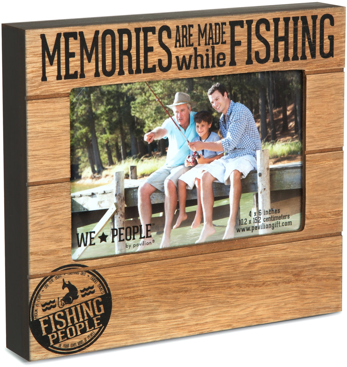 Pavilion Gift Company 67219 We People Fishing People Frame, 712 X 634'