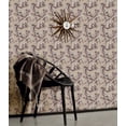 thumbnail image 2 of Papier Peint Floral Blanc, Beige, Violet Fleurs Vieillies Rouleau, 2 of 2