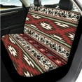 thumbnail image 3 of Uorisanigo Tribal Aztec 14 Pieces Auto Seat Cover Sets with Cars Headrest Cover and Steering Wheel Cover and Auto Seat Belt Cover Armrest Cover Car Water Cup Pad Keychain Soft for Car SUV, 3 of 6