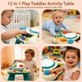 thumbnail image 2 of Yuyongr Activity Center for Baby, Infant Toddler Musical Learning Activity Table Interactive Toys With Lights And Music For 18M+ Boys Girls Preschool Gifts,Green, 2 of 9