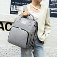 thumbnail image 3 of Sywqhk Mochila Para Pañales Plegable Big Mommy Baby Crib Maternity Stroller Bag (Gris) Sywqhk Para estrenar, 3 of 9