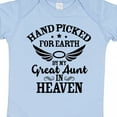 thumbnail image 4 of Inktastic Handpicked for Earth by My Great Aunt in Heaven Boys or Girls Baby Bodysuit, 4 of 5