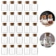 thumbnail image 1 of Injueey 25 unids/set Mini botellas de vidrio compactas y ligeras para decoración Mini botellas de vidrio con corcho Almacenamiento y organización del hogar, 1 of 6