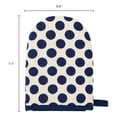 thumbnail image 6 of Unique Bargains Oven Mitts Heat Resistant Cooking Gloves Blue Polka Dots 7.1x5.5inch, 6 of 6