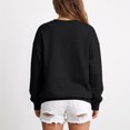 thumbnail image 6 of Women's Oversized Crewneck Sweatshirt with Drop Shoulders and Ribbed Cuffs Heather Grey Casual Top, S-2XL, 6 of 6