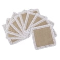 thumbnail image 1 of 10pcs Mantel de Taza Arpillera En Decoración para Boda 11.5x11.5cm Sunnimix Arpillera Copa Mat, 1 of 8