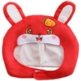 thumbnail image 1 of KAKOWELY Sombrero de conejo de Pascua, gorro de peluche con orejas de conejo, accesorio para disfraz de fiesta de Pascua, 1 of 5