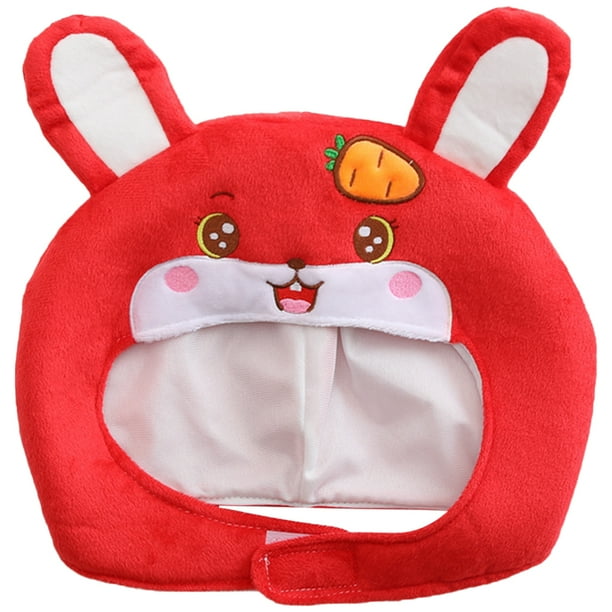 KAKOWELY Sombrero de conejo de Pascua, gorro de peluche con orejas de conejo, accesorio para disfraz de fiesta de Pascua