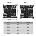 thumbnail image 2 of Pofeuu I love Math Print Double-sided plush pillowcase Square Throw Pillow Covers Pillows Cover for Living Room Bedroom Sofa Couch Cushion Cover（No pillow core）-12"x12", 2 of 7