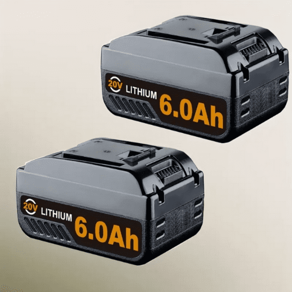 2Packs 6.0Ah Replacement for Worx Battery 20V Max WA3520 WA3525 WA3575 WA3512 Replacement for Worx 20v Battery Cordless Tools