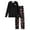 Black, variant on Onlypjs Valentine's Day Bow Print Pajamas for Women, Cute Soft Long SLeeve Loungewear Sleepwear 2 Piece Set