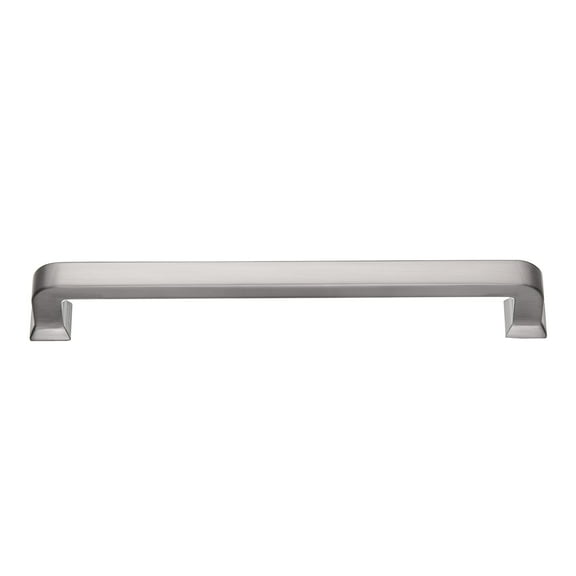 Utopia Alley 25pcs Bergen Pull Handle - Decorative Cabinet Drop Pull Handles- Vintage Cabinet Hardware with Hand Finished Brushed Nickel - Metal Drawer Pull Handle, 6.3" Center to Center