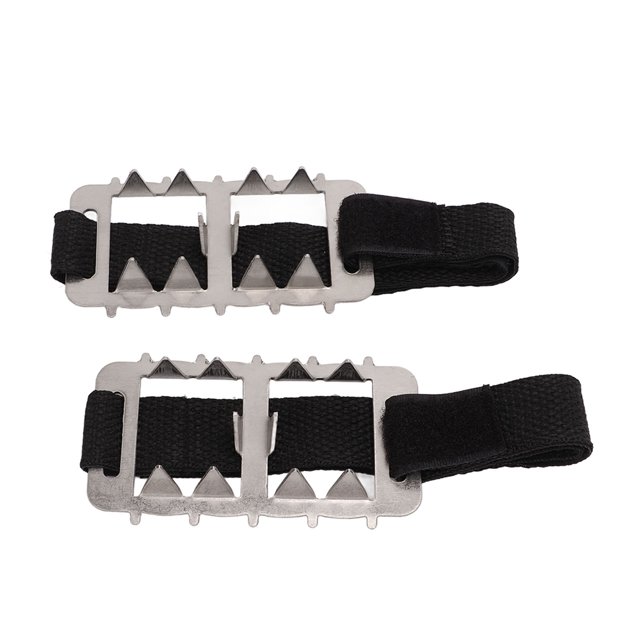 Crampons Shoes Chain, Snow Ice Crampons 2PCS Adjustable Bundled Durable For Climbing