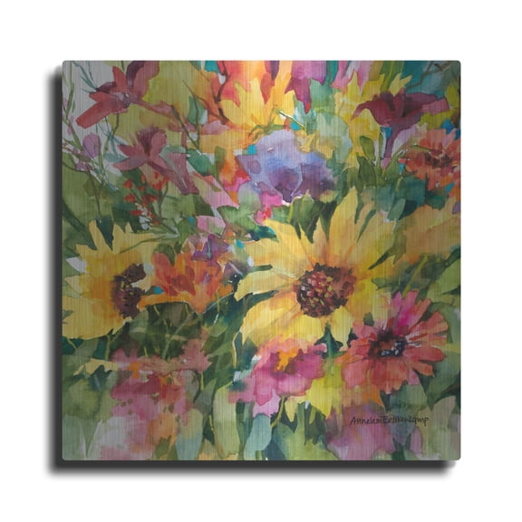 Luxe Metal Art 'Color-coded' by Annelein Beukenkamp Metal Wall Art, 24" x 24"