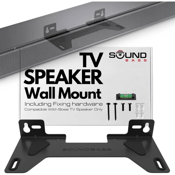 TV Speaker Wall Mount Bracket | Compatible with Bose TV Speaker Soundbar Only | Complete with Full Mounting Hardware Kit | Only Suitable for Bose TV Speaker Sound Bar | UK Design