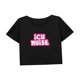 thumbnail image 4 of Camiseta corta Yuyangstore informal para mujer ropa deportiva suave de verano cuello redondo XL, 4 of 7