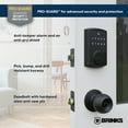 thumbnail image 6 of Brinks Electronic Touchpad Deadbolt with Pro-Guard, Transitional, Matte Black, 6 of 11