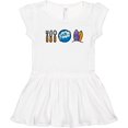 thumbnail image 3 of Inktastic Surfing Eat Sleep Surf Girls Toddler Dress, 3 of 5