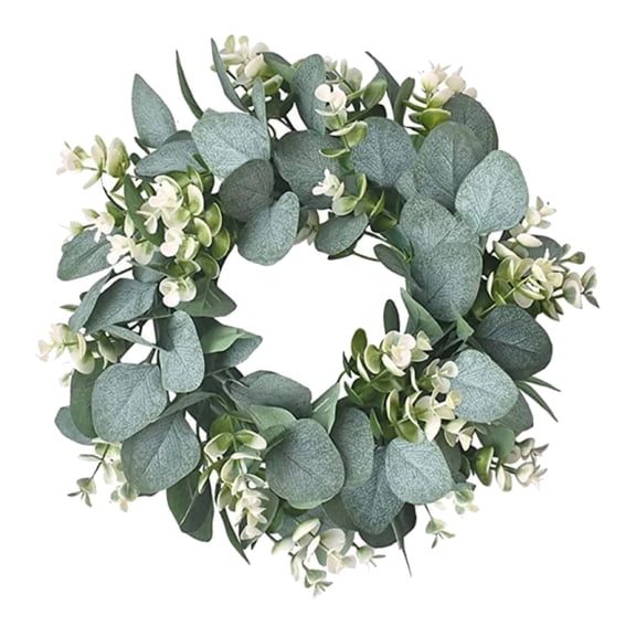 Clearance under $10! Wreaths for front Door Kingtowag Summer Wreath, Artificial Wreath, Beautiful Exquisite Gift, Greenery Wreath Spring, Summer, Fall, Winter, All Seasons