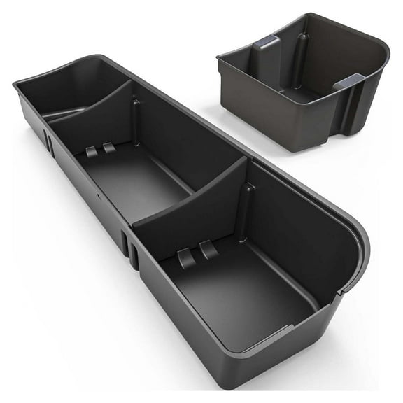 WaiRitoday Under Seat Storage Box Compatible with 2015-2024 Ford F150 Crew Cab Cargo Organizer
