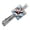 Silver, variant on Superman Man of Steel Square Tie Bar Clip Clasp Tack- Silver or Gold