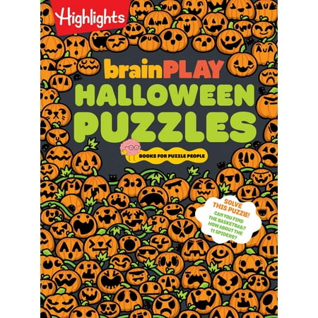 BrainPLAY Halloween Puzzles: Over 200 Spell-Binding Mazes, Halloween Fill in the Blank,...