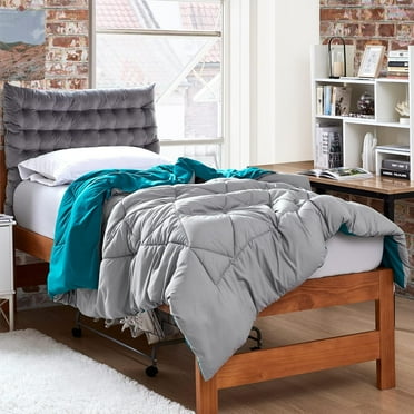 Gray/Ocean Depths Reversible Twin XL Comforter