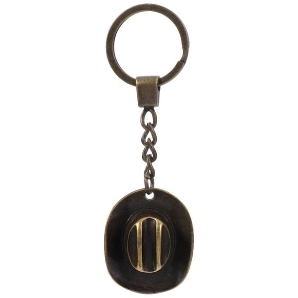 Mini sombrero de vaquero llavero decorativo llavero colgante llavero bolso colgante