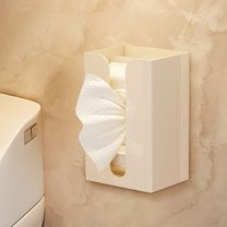 Wall Mounted Tissue Dispenser Storage Box for Bathroom Kitchen Office