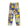 thumbnail image 4 of Sigee Sicilian Style Print Men's Pajama Pants - Soft Lounge Sleep Bottoms with Elastic Waistband and Pockets-Large, 4 of 9