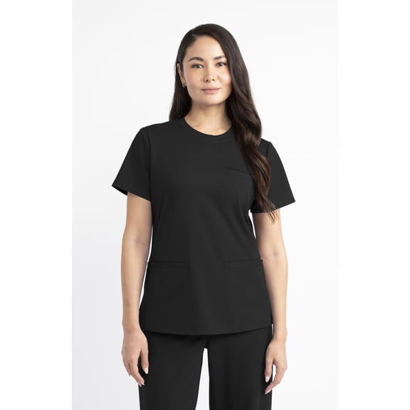 Gildan Women’s Crew Neck Scrub Top, 2-Way Stretch, Sizes XS-2XL