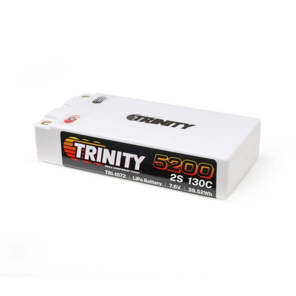 Trinity/Epic 5200mah 2S 7.6V 130C Shorty 5mm Bullet TRI-1072