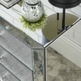 thumbnail image 4 of AUWHALEUS Mirrored Nightstand Bedside Table for Bedroom Living Room, Modern Silver End Side Table with 3 Drawers & Crystal Handle, Fully Assembled Mirror-Finished Wooden Night Stand, 22"*16.5"*26.4", 4 of 8